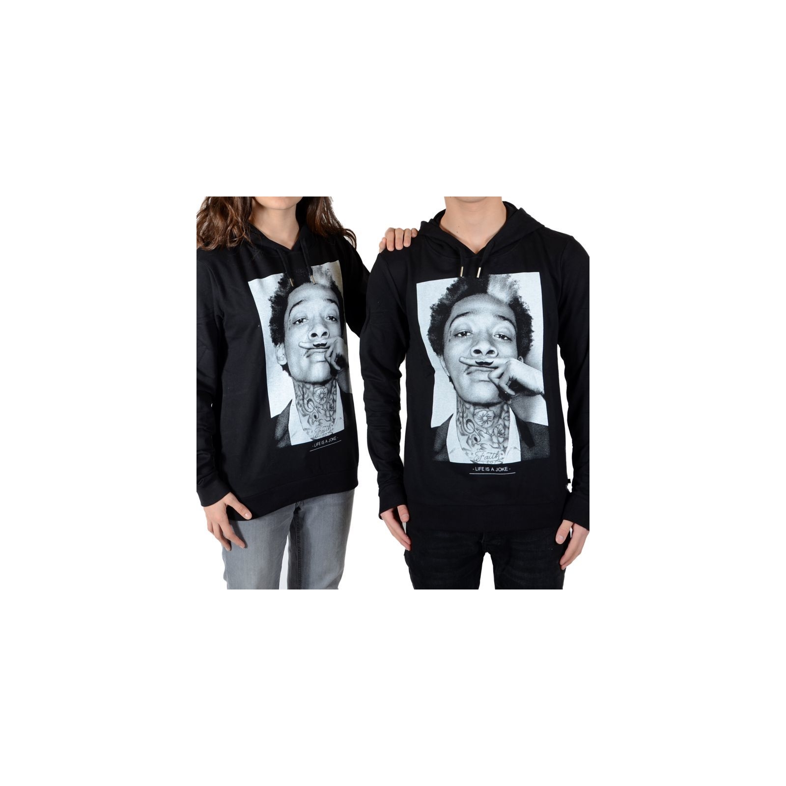 Sweat Little Eleven Paris Wiz Mixte (Garçon / Fille) Wiz Khalifa Noir