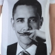 Tee Shirt Little Eleven Paris Obama SS Mixte (Garçon / Fille) Barack Obama Blanc