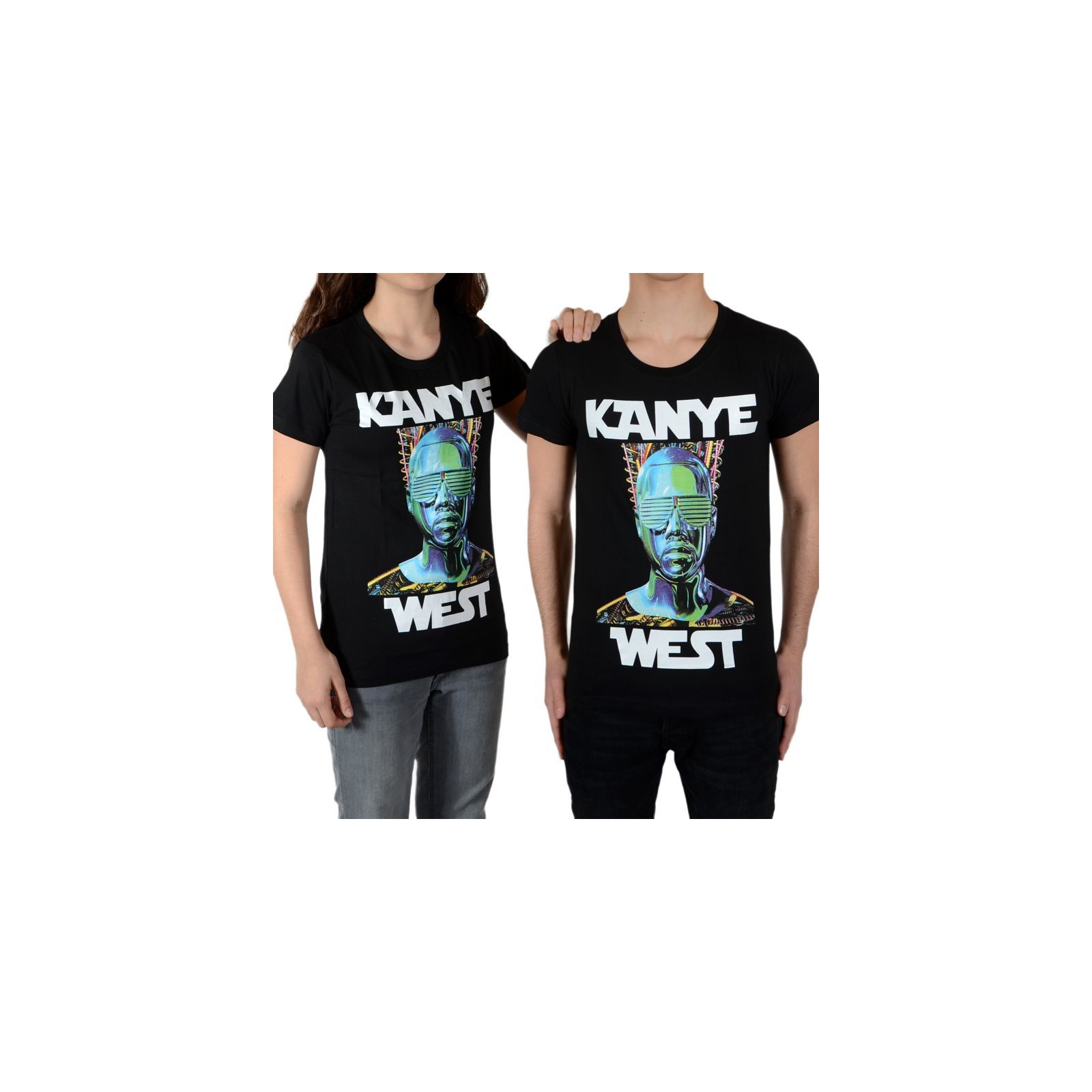 Tee Shirt Little Eleven Paris Kanye SS Mixte (Garçon / Fille) Noir