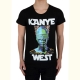 Tee Shirt Little Eleven Paris Kanye SS Mixte (Garçon / Fille) Noir