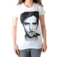 Tee Shirt Little Eleven Paris Berty SS Mixte (Garçon / Fille) Robert Pattinson Blanc