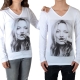 Tee Shirt Little Eleven Paris Kate LS Kate Moss Mixte (Garçon / Fille) Blanc M99