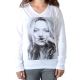 Tee Shirt Little Eleven Paris Kate LS Kate Moss Mixte (Garçon / Fille) Blanc M99