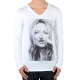 Tee Shirt Little Eleven Paris Kate LS Kate Moss Mixte (Garçon / Fille) Blanc M99