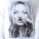 Tee Shirt Little Eleven Paris Kate LS Kate Moss Mixte (Garçon / Fille) Blanc M99