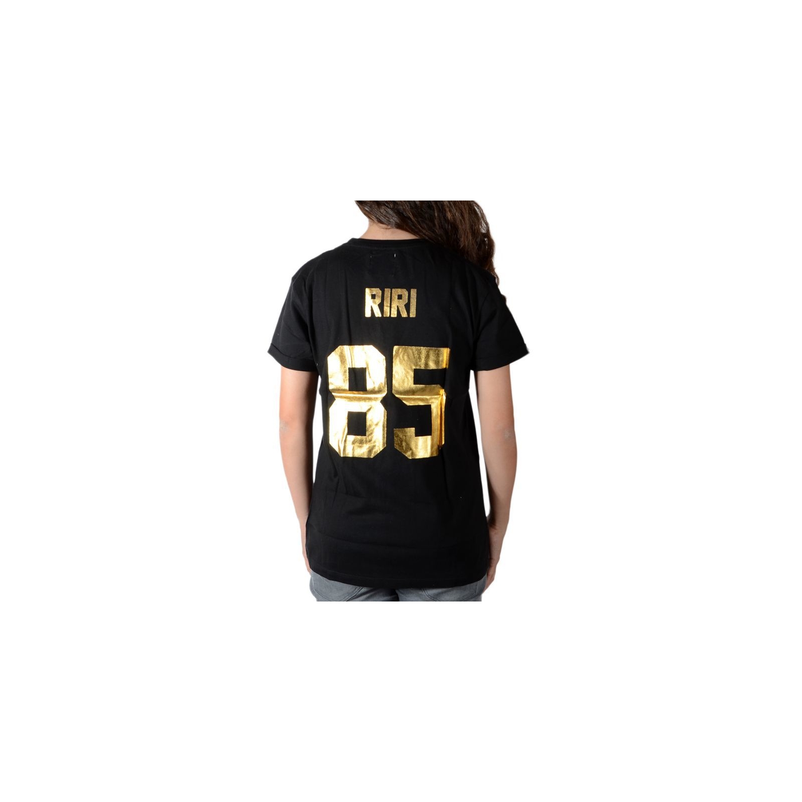 Tee Shirt Little Eleven Paris Riri SS Mixte (Garçon / Fille) Noir