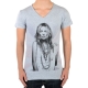Tee Shirt Little Eleven Paris V Moss SS Kate Moss Mixte (Garçon / Fille) Gris Chiné