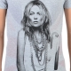 Tee Shirt Little Eleven Paris V Moss SS Kate Moss Mixte (Garçon / Fille) Gris Chiné
