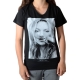 Tee Shirt Little Eleven Paris Kate Moss SS Kate Moss Mixte (Garçon / Fille) Noir