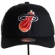 Casquette Mitchell and Ness Miami Heats Logo Rouge