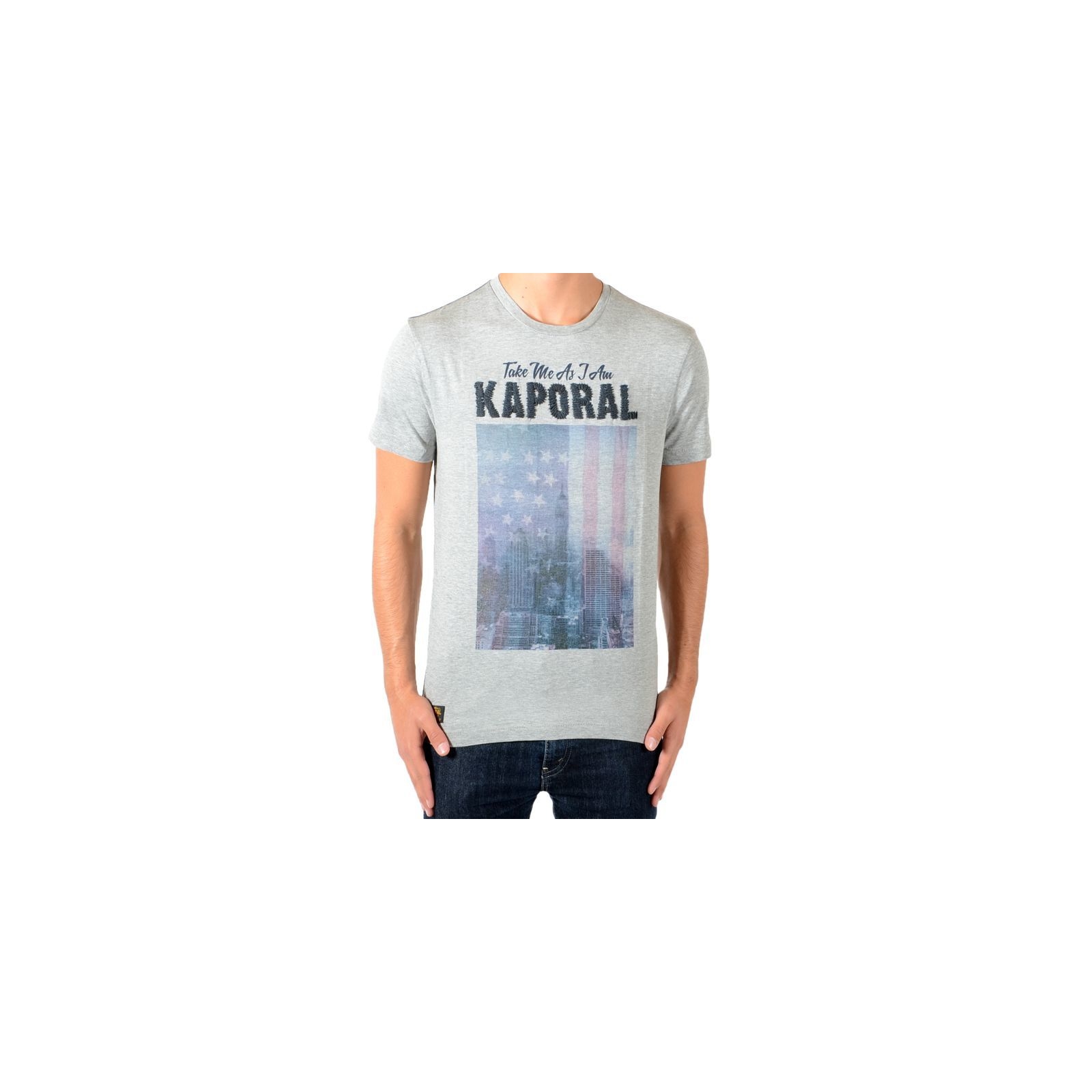 Tee Shirt Kaporal Enfant Leder Grey Melanged
