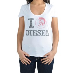 T-Shirt Diesel Tictor-C Maglietta 100 Blanc