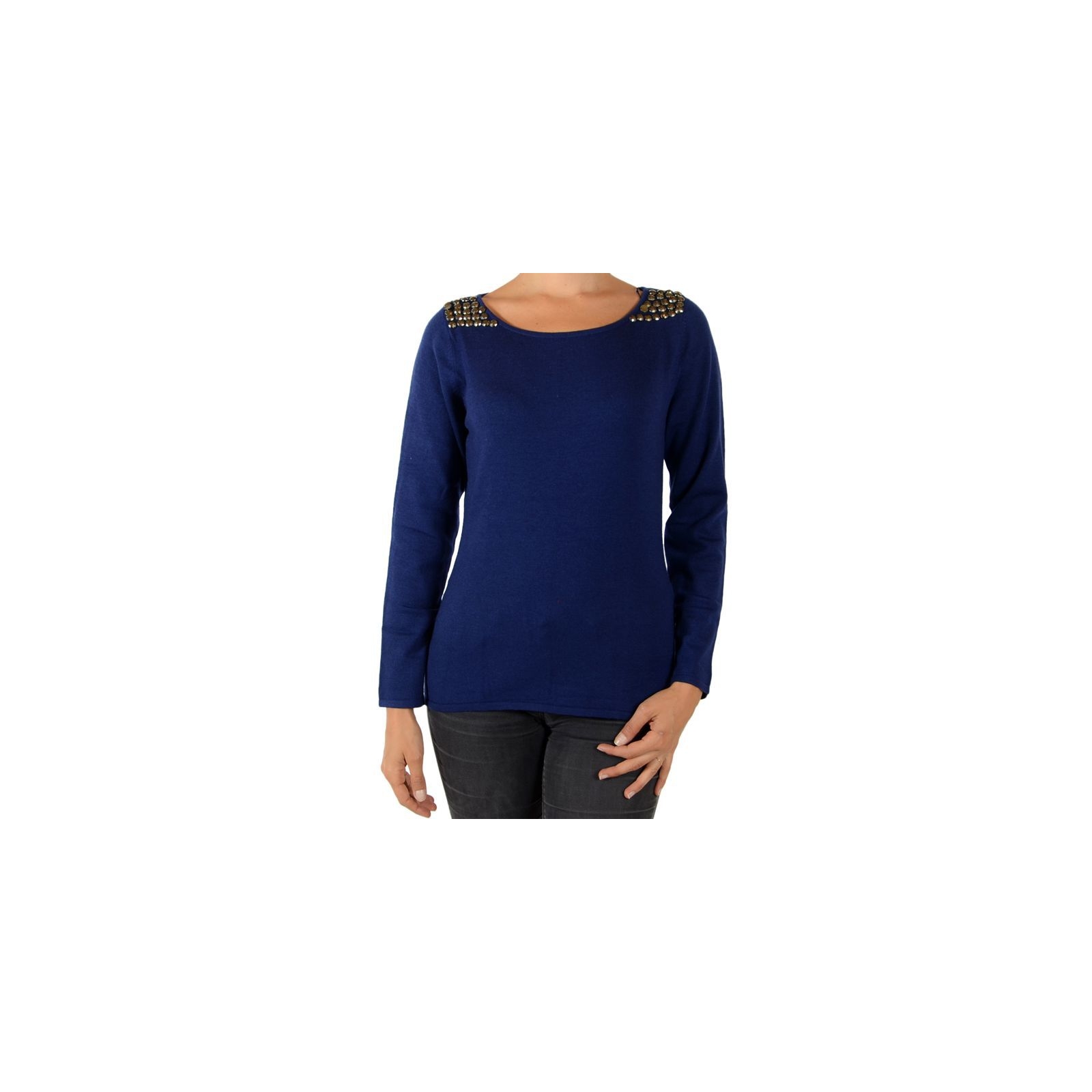 Pull Pascal Morabito Avec Coffret Cadeau PMF 903 Navy