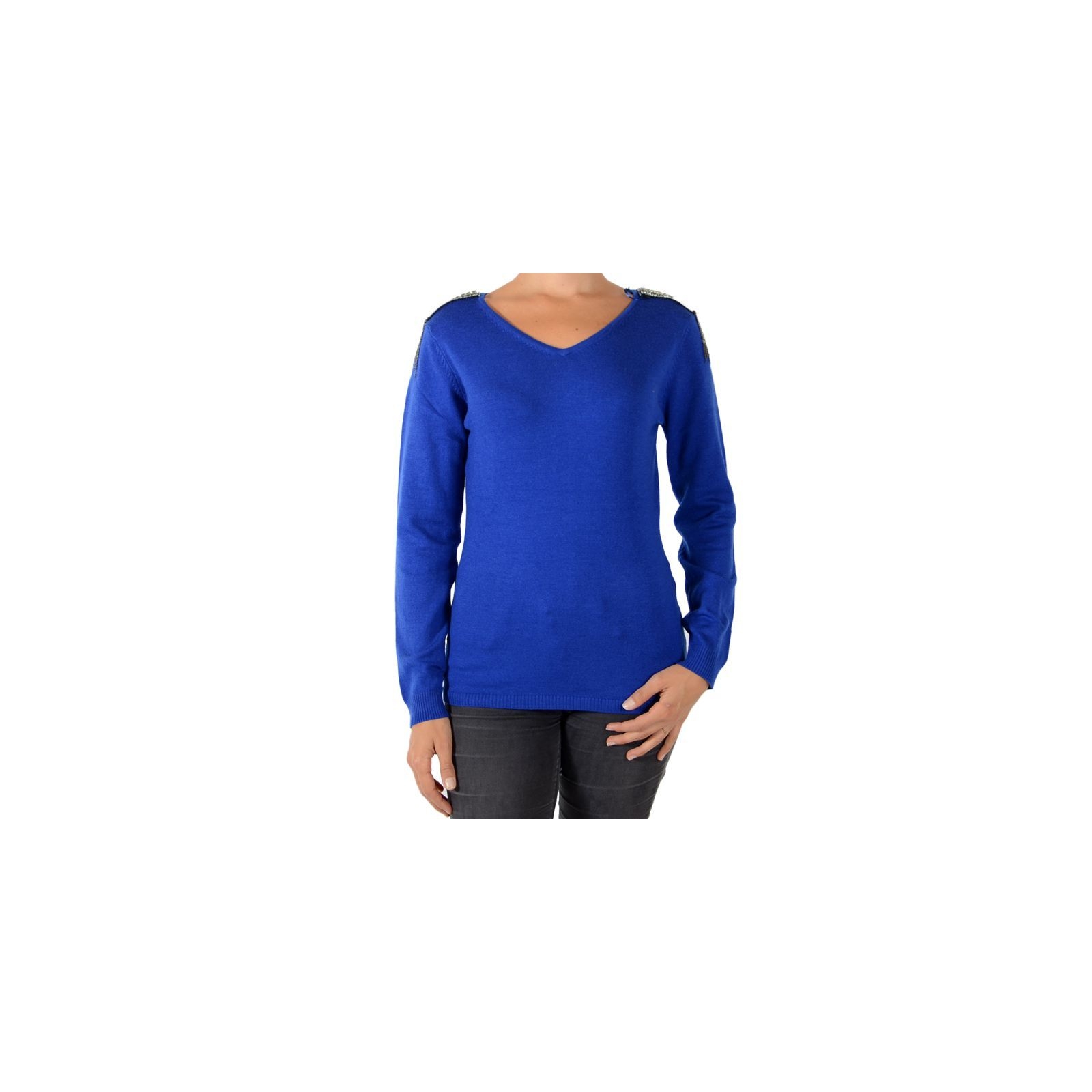 Pull Pascal Morabito Avec Coffret Cadeau PMF 915 Bleu