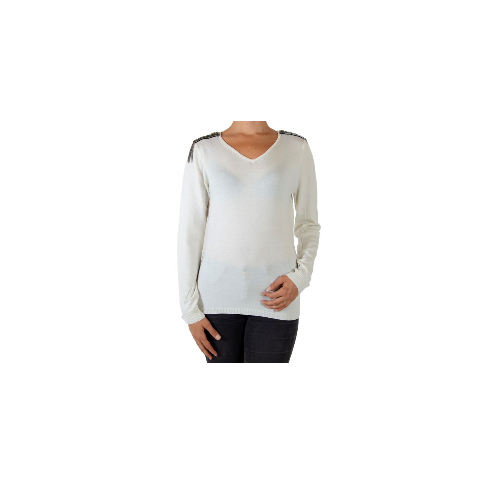 Pull Pascal Morabito Avec Coffret Cadeau PMF 915 Ivoire