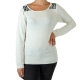 Pull Pascal Morabito Avec Coffret Cadeau PMF 904 Ivoire