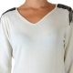 Pull Pascal Morabito Avec Coffret Cadeau PMF 912 Ivoire