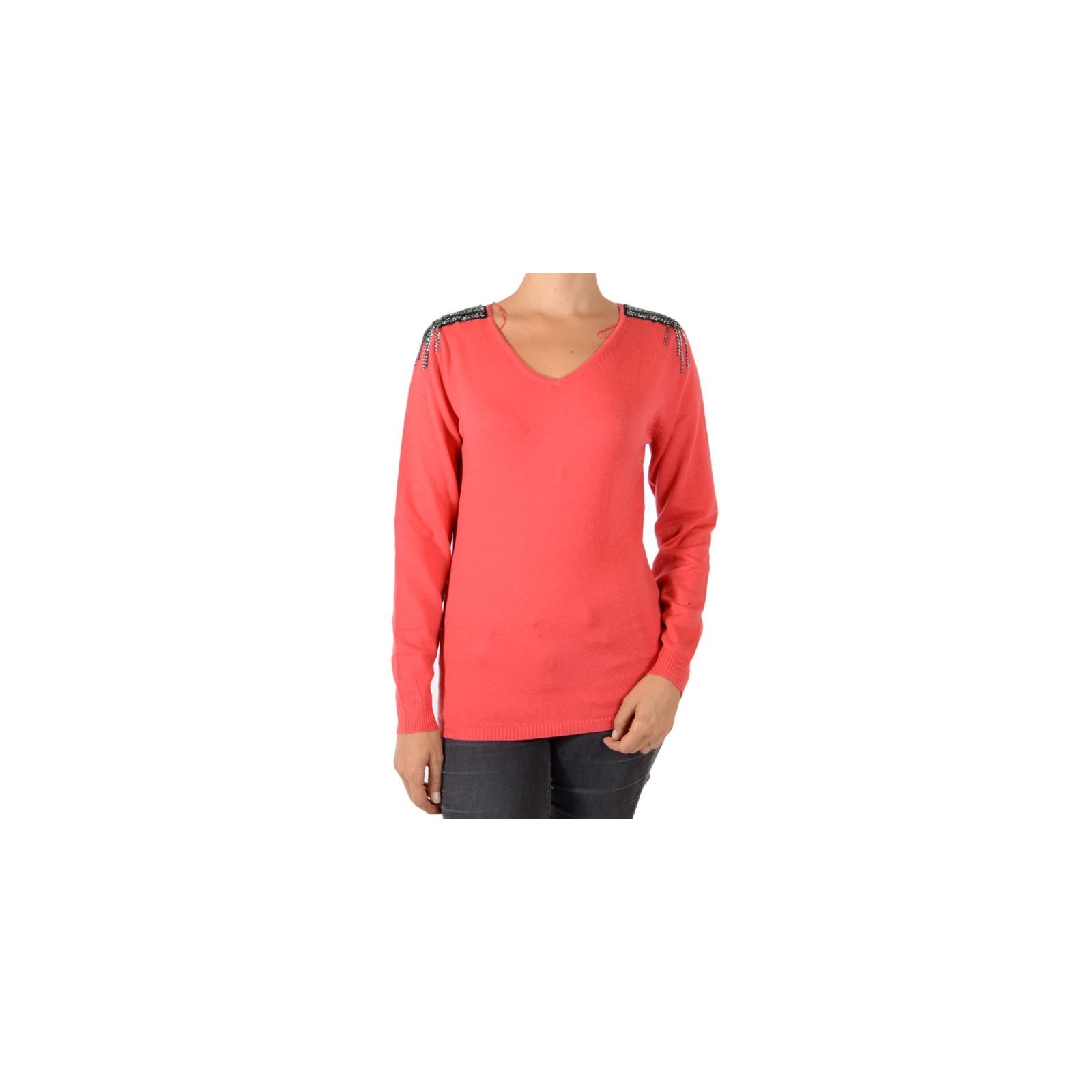 Pull Pascal Morabito Avec Coffret Cadeau PMF 912 Corail