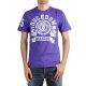 T-shirt Be and Be Touchdown Violet / Blanc