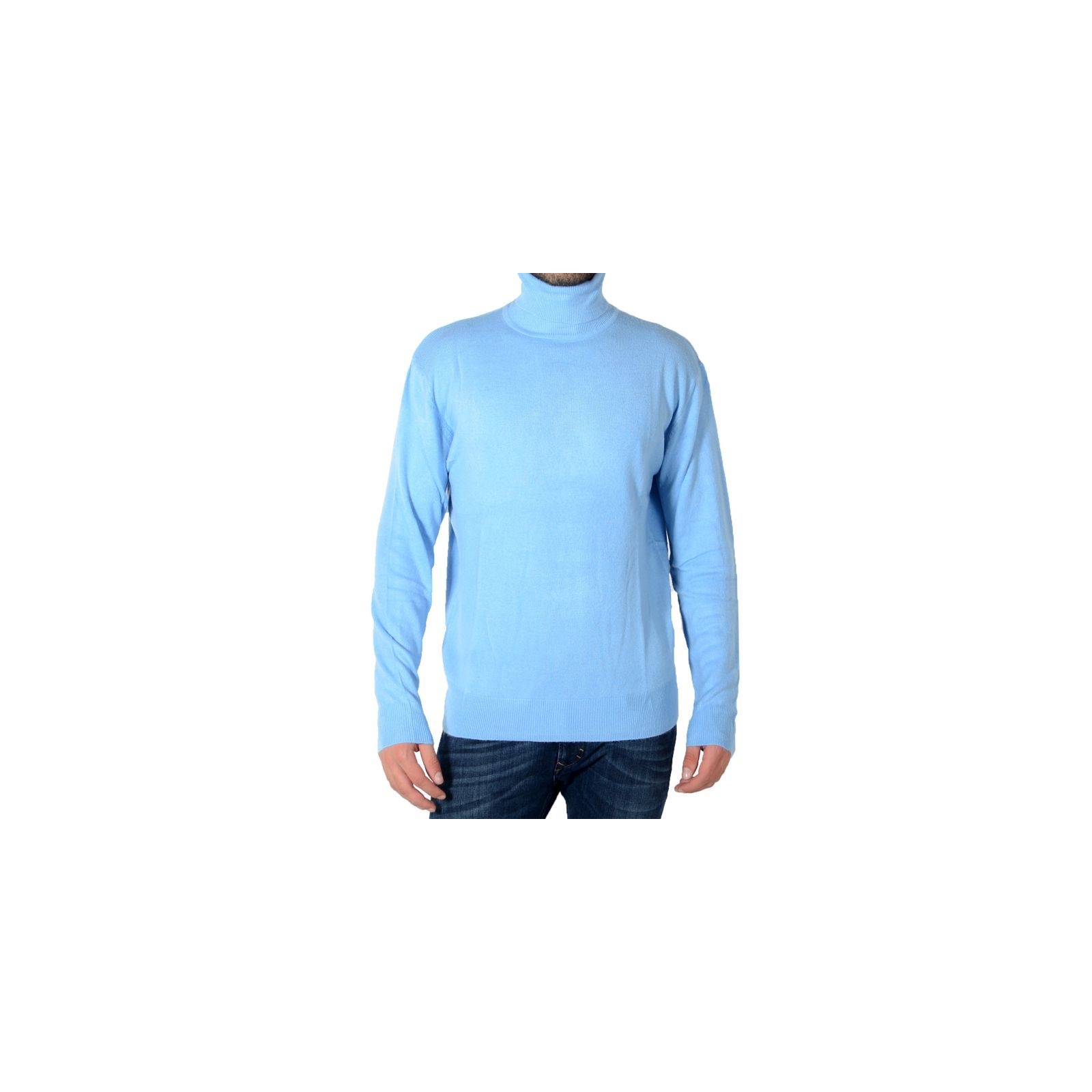 Pull Pascal Morabito Touché Cachemire PMH 12 Bleu Ciel