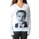 Tee Shirt Little Eleven Paris OB LS Barack Obama Mixte (Garçon / Fille) Blanc