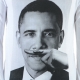 Tee Shirt Little Eleven Paris OB LS Barack Obama Mixte (Garçon / Fille) Blanc