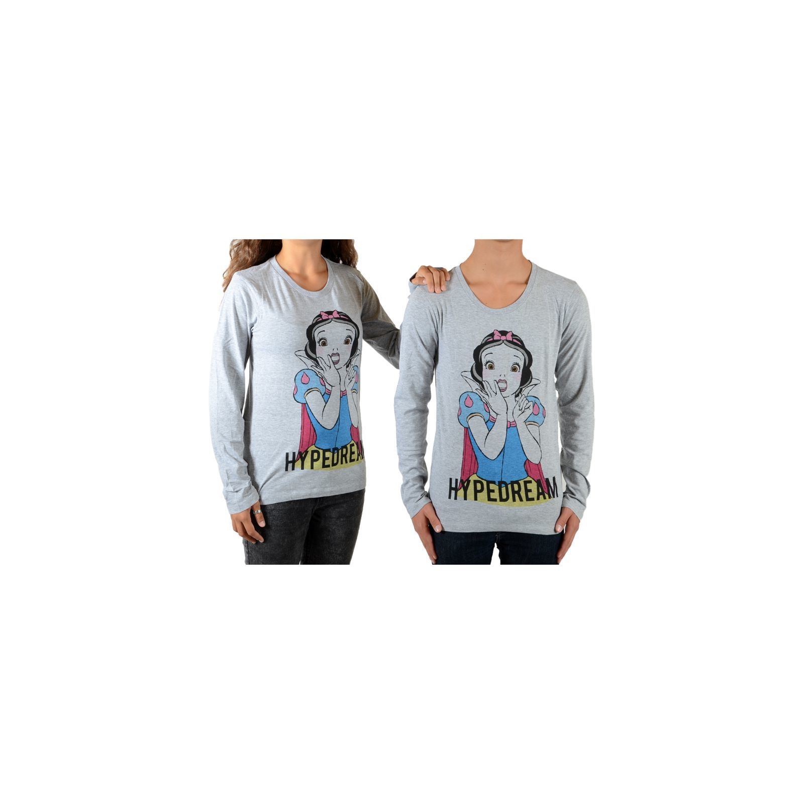 Tee Shirt Little Eleven Paris Reige LS Mixte (Garçon / Fille) Gris Chiné