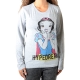 Tee Shirt Little Eleven Paris Reige LS Mixte (Garçon / Fille) Gris Chiné