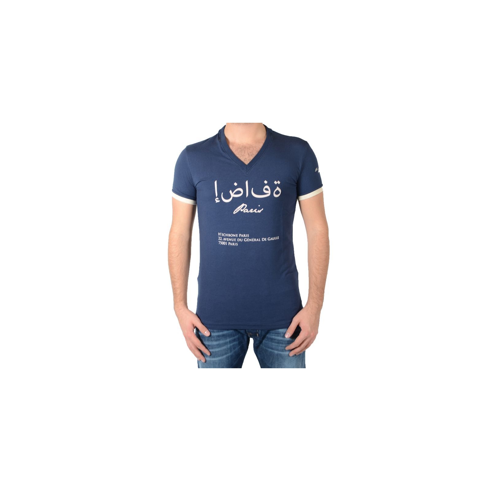 Tee Shirt Hechbone Paris Le Mascate Bleu