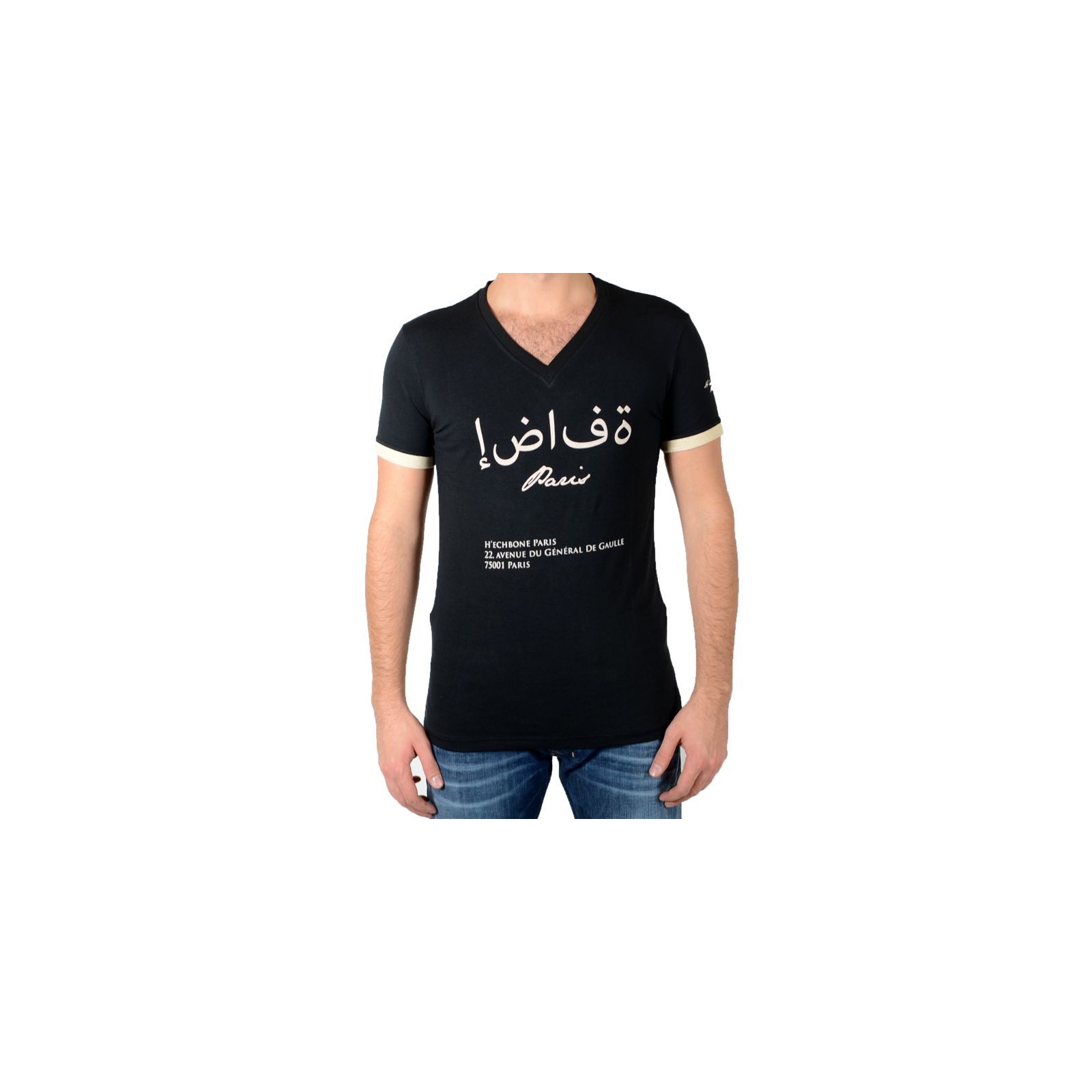 Tee Shirt Hechbone Paris Sana'a Noir