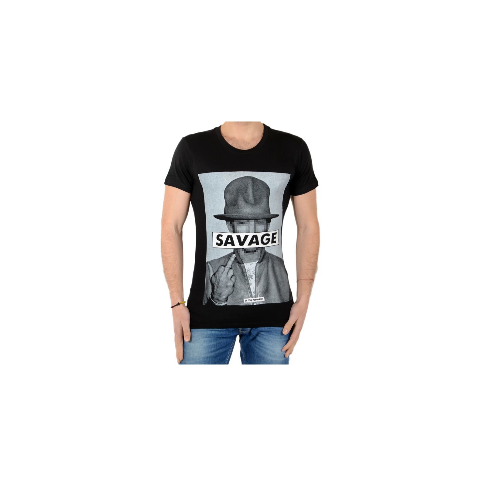 Tee Shirt Eleven Paris Savrel M Noir