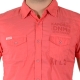Chemise Kaporal Cime Rouge Hibiscus