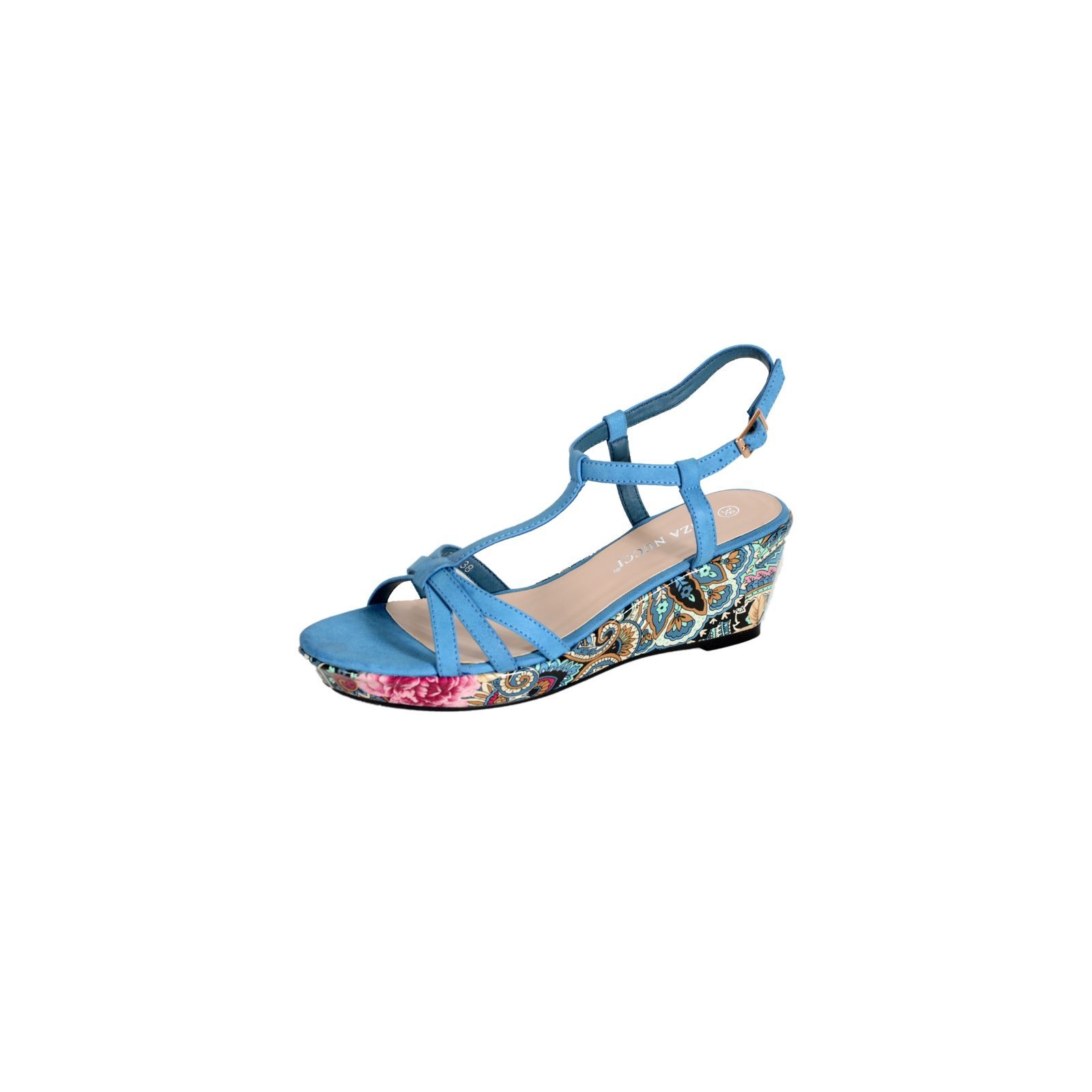 Sandales Compensées Enza Nucci QL1779 Bleu