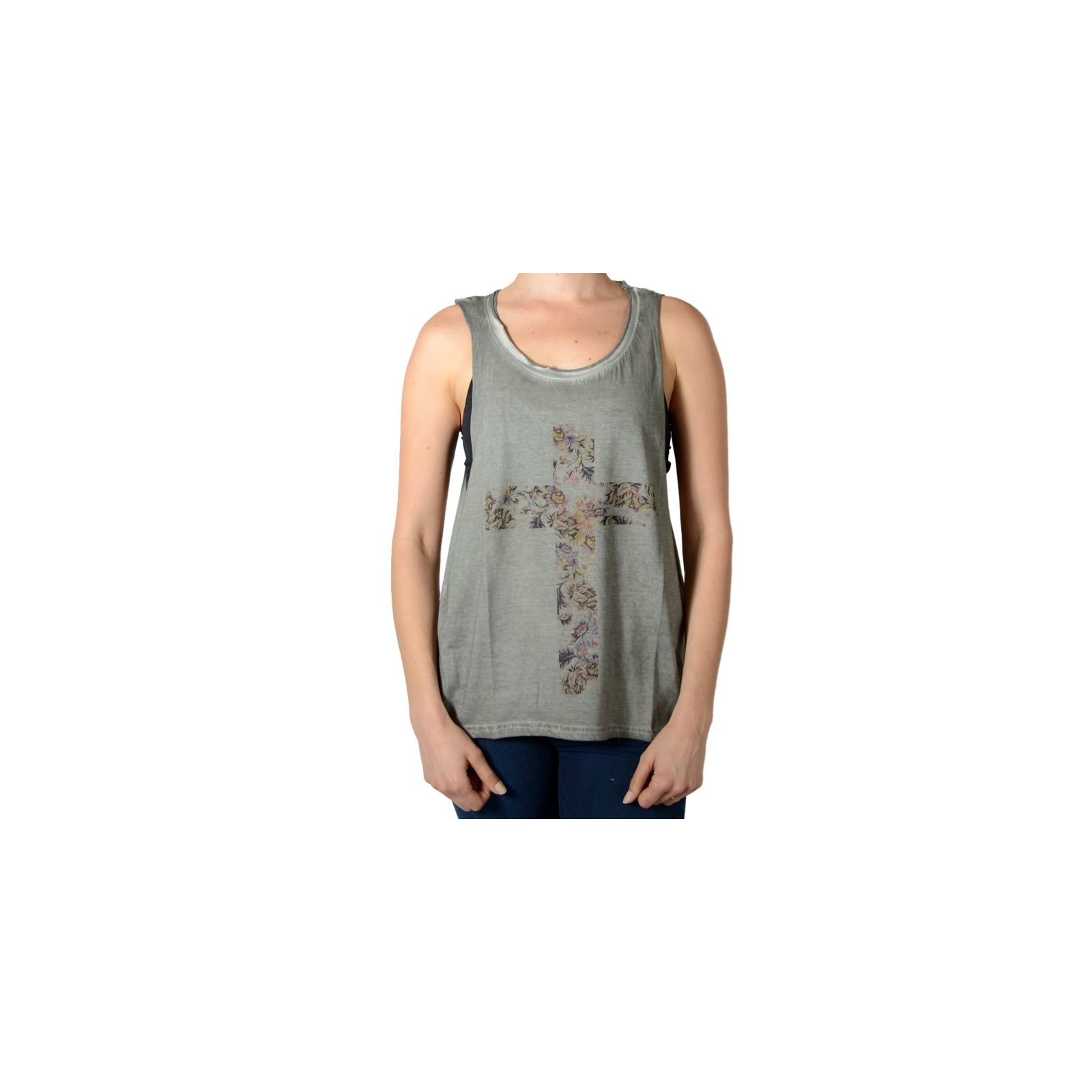 Debardeur Eleven Paris Drape W Deep Dye Wind