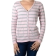 Gilet Pascal Morabito PMF 205 Rose / Gris