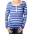 Pull Pascal Morabito PMF 209 Bleu / Ecru