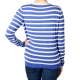 Pull Pascal Morabito PMF 209 Bleu / Ecru
