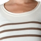 Pull Pascal Morabito PMF 210 Ecru / Cafe