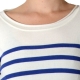 Pull Pascal Morabito PMF 210 Ecru / Bleu