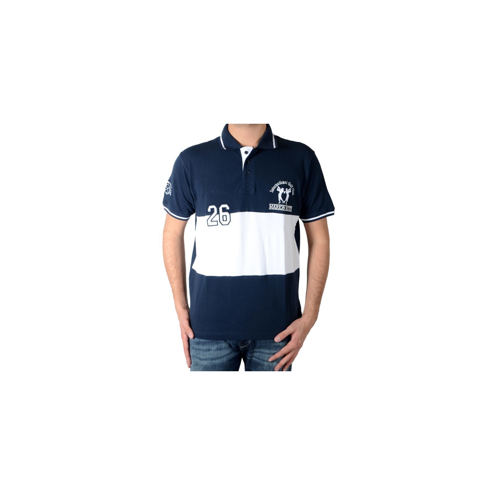 Polo Marion Roth P5 Bleu Navy / Blanc