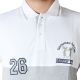 Polo Marion Roth P5 Blanc / Gris Mélangé