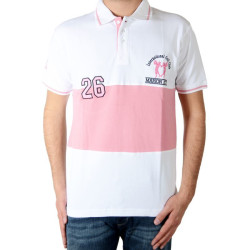 Polo Marion Roth P5 Blanc / Rose