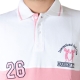 Polo Marion Roth P5 Blanc / Rose