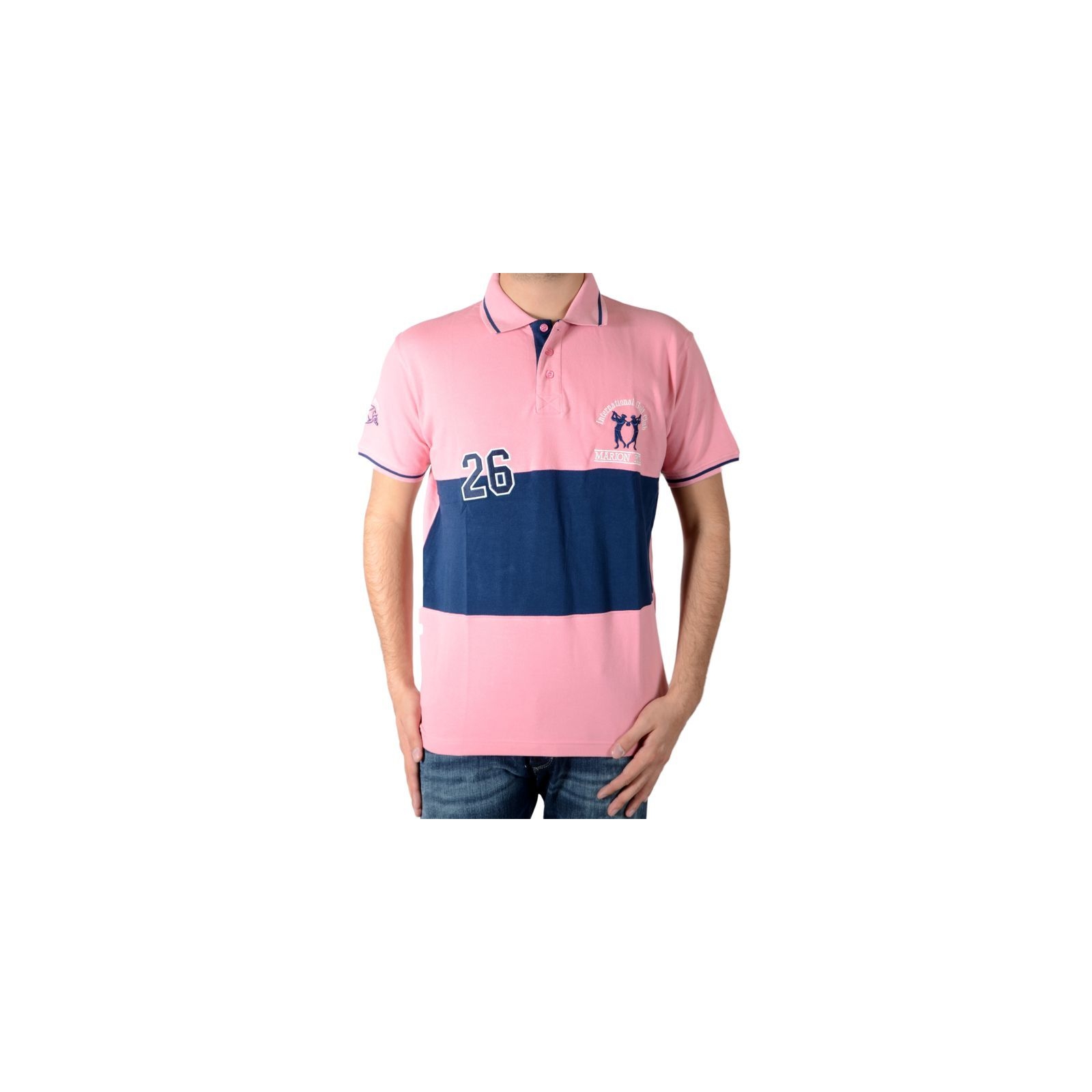 Polo Marion Roth P5 Rose / Bleu Indigo