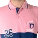 Polo Marion Roth P5 Rose / Bleu Indigo
