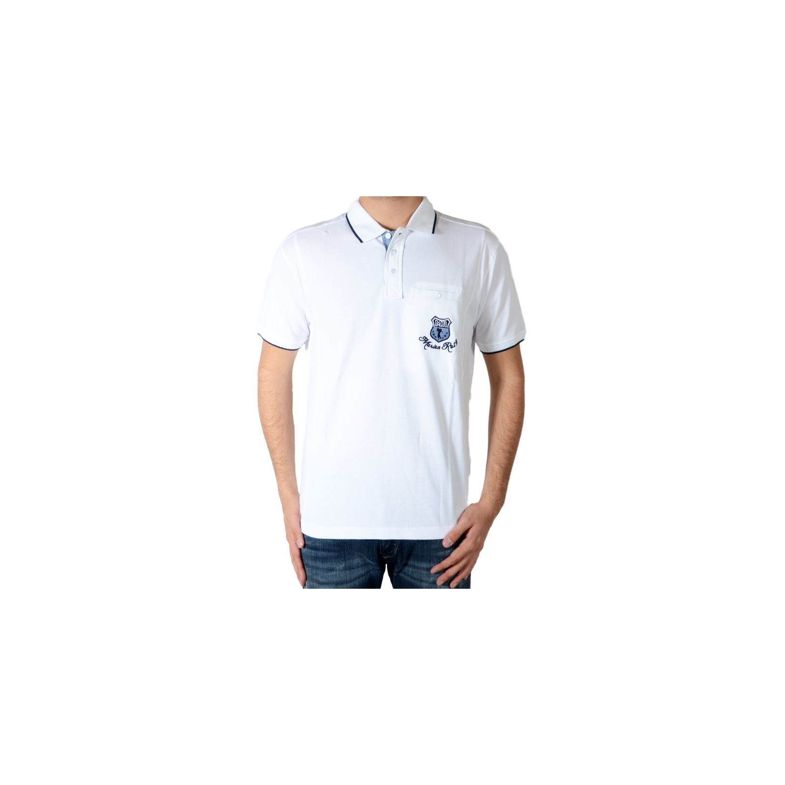 Polo Marion Roth Rib-2 Blanc