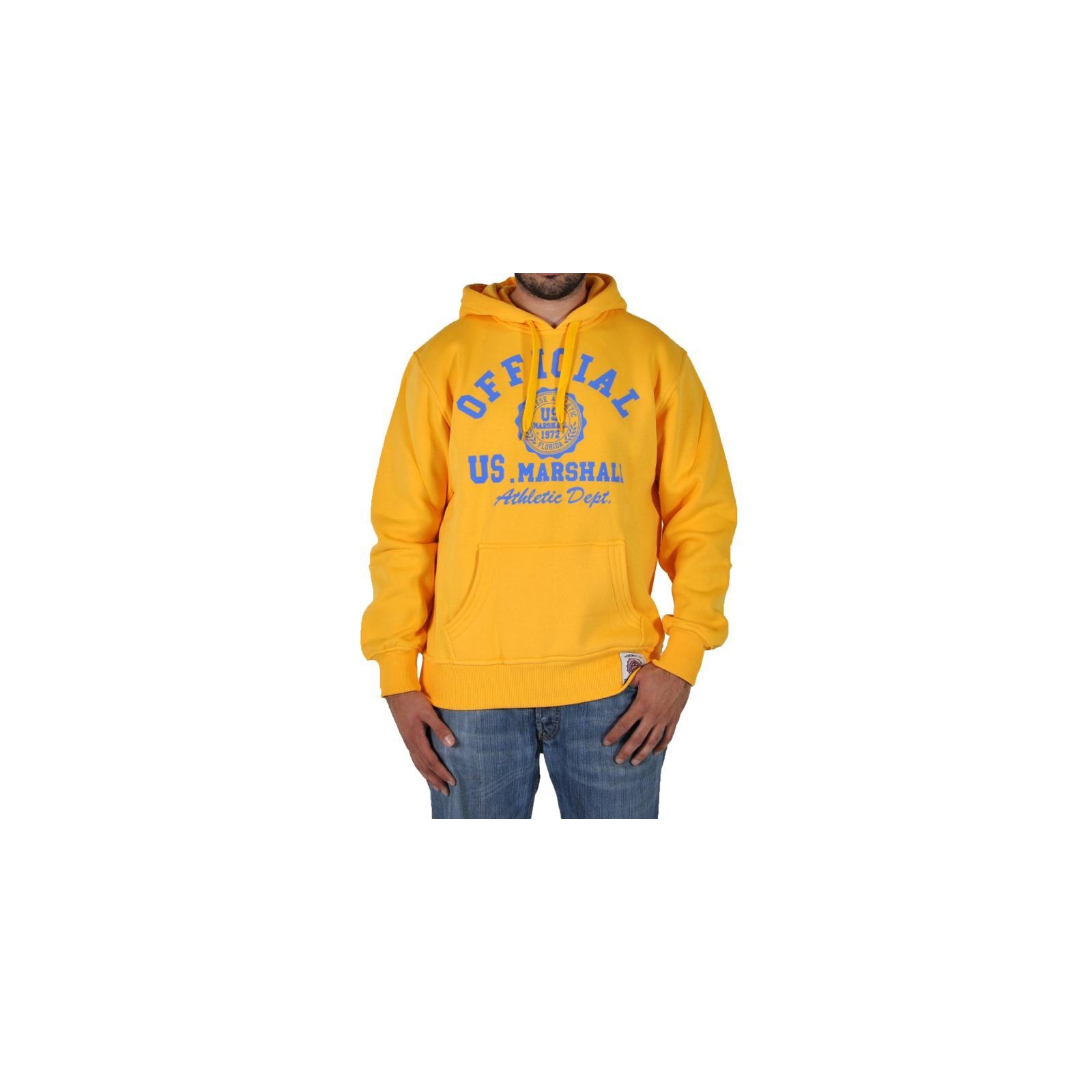 Sweat Capuche Us Marshall Athletic Dept Jaune / Bleu Ciel