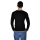 Pull Eleven Paris Basic Pull Double V Noir / Gris