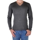 Pull Eleven Paris Basic Pull V Patch Gris Foncé