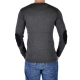 Pull Eleven Paris Basic Pull V Patch Gris Foncé